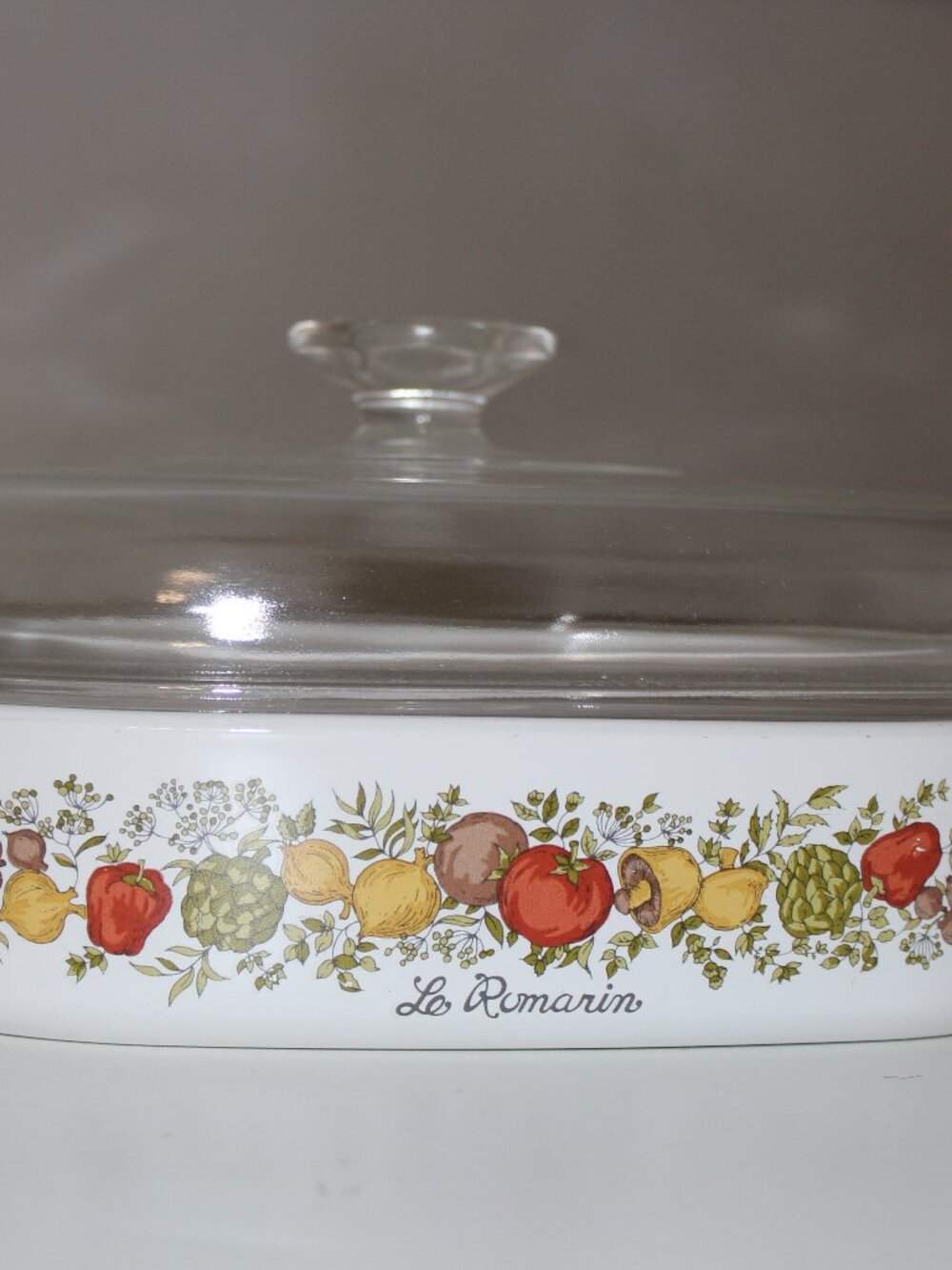 Corning Ware Spice of Life Le Romarin Dome Lid Casserole Dish A-10-B 9 3/4 X 2